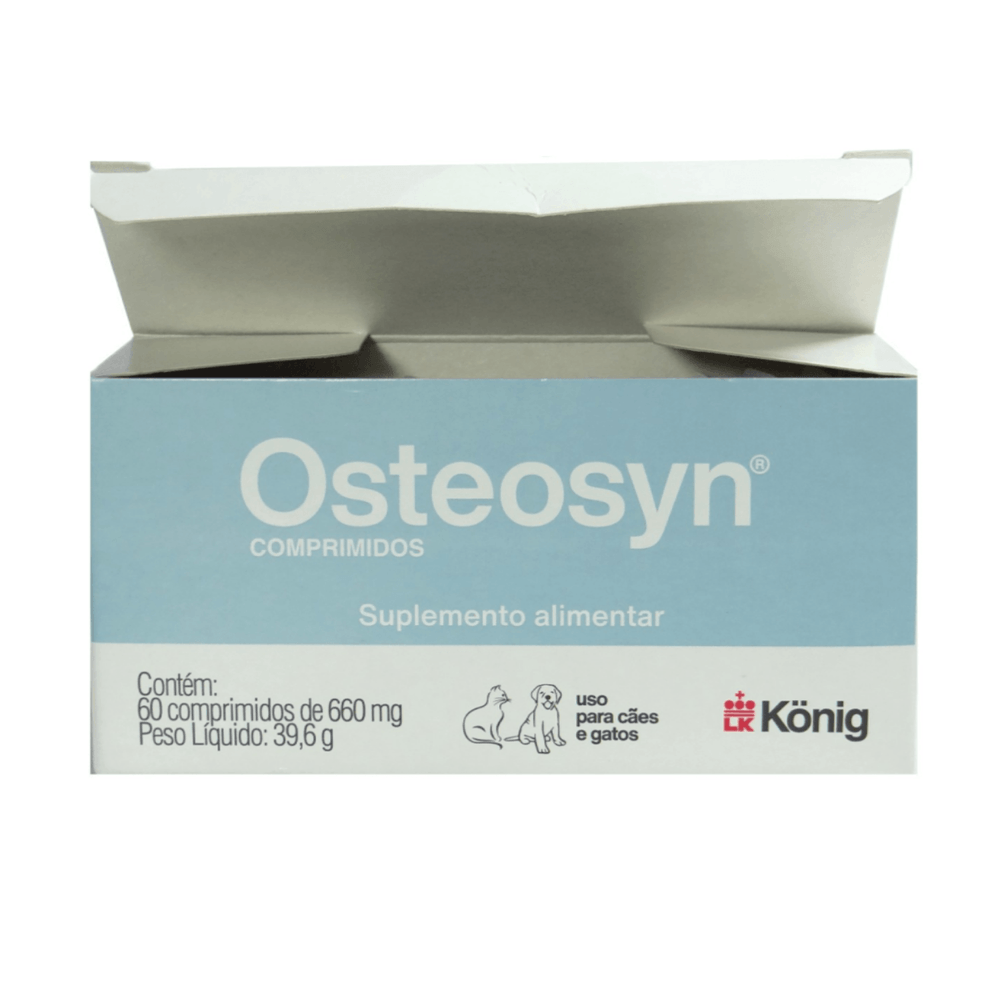 OSTEOSYN 660MG VITAMINAS CÃES E GATOS 60 COMPRIMIDOS KONIG - Drogaria ...