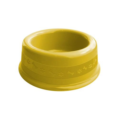 Comedouro Plástico Furacão Pet Nº2 600ml - Amarelo Comedouro Plástico Furacão Pet Nº2 600ml - Amarelo