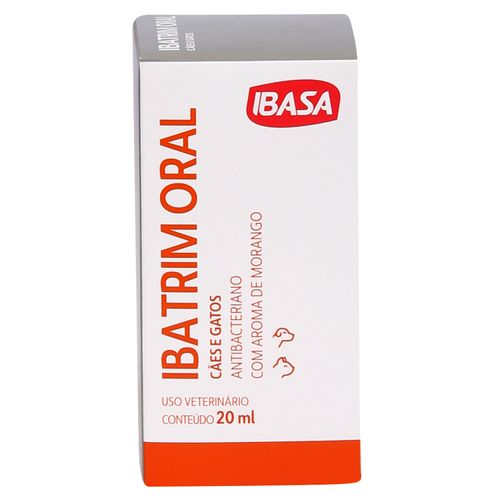 Ibatrim Oral Cães e Gatos Ibasa 20ml Ibatrim Oral Cães e Gatos Ibasa 20ml