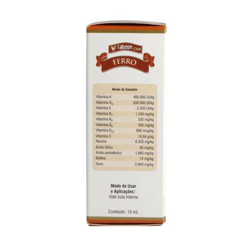 Suplemento Alcon Labcon Club Ferro 15ml