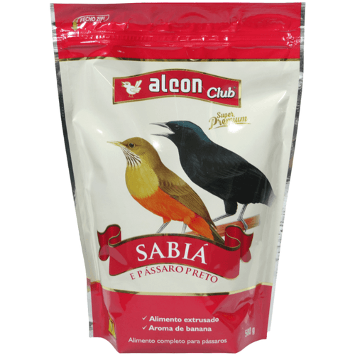 Ração Alcon Club Sabiá e Pássaro Preto Super Premium 500g Ração Alcon Club Sabiá e Pássaro Preto Super Premium 500g