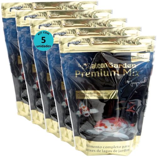 ALCON GARDEN PREMIUM MIX 300G RAÇÃO PARA PEIXES KIT COM 5 ALCON GARDEN PREMIUM MIX 300G RAÇÃO PARA PEIXES KIT COM 5