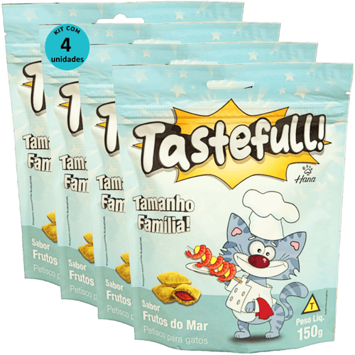 Hana Tastefull Nuggets Para Gatos Frutos do Mar 150g Kit 4 un Hana Tastefull Nuggets Para Gatos Frutos do Mar 150g Kit 4 un