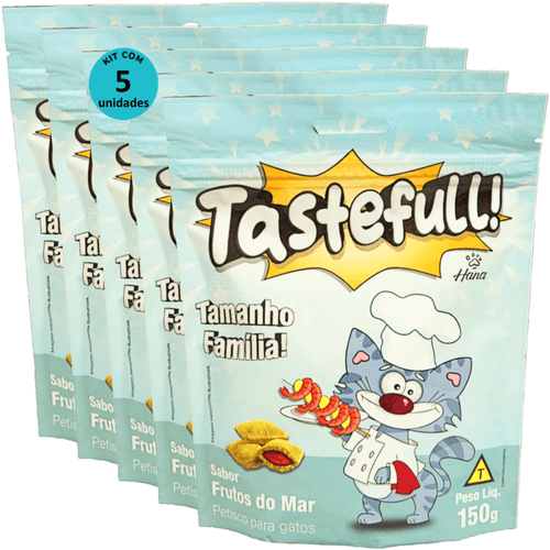 Hana Tastefull Nuggets Para Gatos Frutos do Mar 150g Kit 5 un Hana Tastefull Nuggets Para Gatos Frutos do Mar 150g Kit 5 un