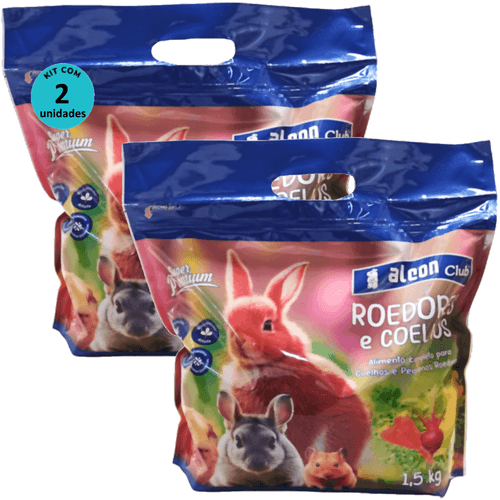 Alcon Club Roedores e Coelhos 1,5Kg Super Premium Kit Com 2 Alcon Club Roedores e Coelhos 1,5Kg Super Premium Kit Com 2
