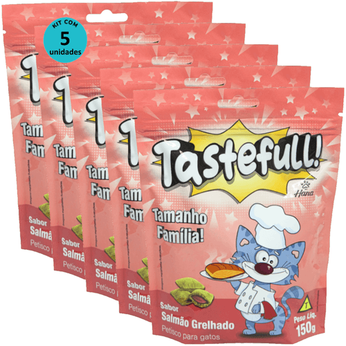 Hana Tastefull Nuggets Para Gatos Salmão Grelhado 150g Kit 5 un Hana Tastefull Nuggets Para Gatos Salmão Grelhado 150g Kit 5 un