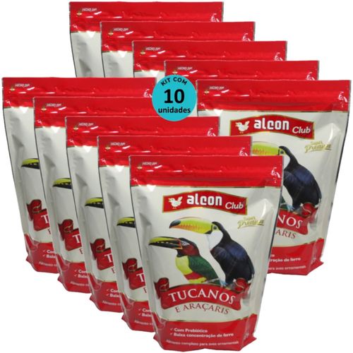 ALCON CLUB TUCANOS E ARAÇARIS 450G SUPER PREMIUM KIT COM 10 ALCON CLUB TUCANOS E ARAÇARIS 450G SUPER PREMIUM KIT COM 10
