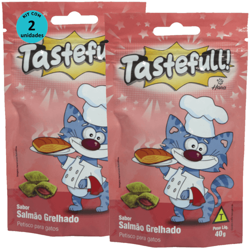 Hana Tastefull Nuggets Para Gatos Salmão Grelhado 40g Kit 2 un