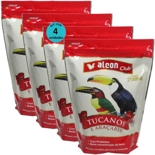 ALCON CLUB TUCANOS E ARAÇARIS 450G SUPER PREMIUM KIT COM 4 ALCON CLUB TUCANOS E ARAÇARIS 450G SUPER PREMIUM KIT COM 4