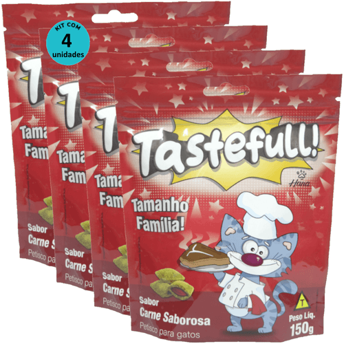 Hana Tastefull Nuggets Para Gatos Carne Saborosa 150g Kit 4 un Hana Tastefull Nuggets Para Gatos Carne Saborosa 150g Kit 4 un
