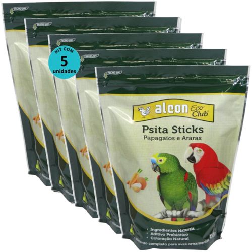 ALCON ECO CLUB PSITA STICKS 450G KIT COM 5 PARA PAPAGAIOS E ARARAS ALCON ECO CLUB PSITA STICKS 450G KIT COM 5 PARA PAPAGAIOS E ARARAS
