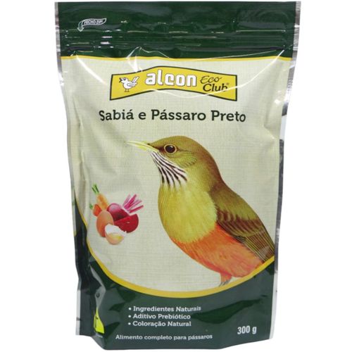 ALCON ECO CLUB SABIÁ E PÁSSARO PRETO 300G RAÇÃO PARA PÁSSAROS ALCON ECO CLUB SABIÁ E PÁSSARO PRETO 300G RAÇÃO PARA PÁSSAROS