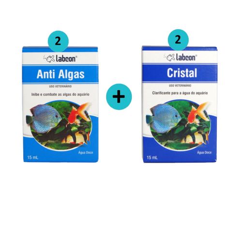 Kit 2 Labcon Antialgas 15ml + 2 Labcon Cristal 15ml - Alcon Kit 2 Labcon Antialgas 15ml + 2 Labcon Cristal 15ml - Alcon