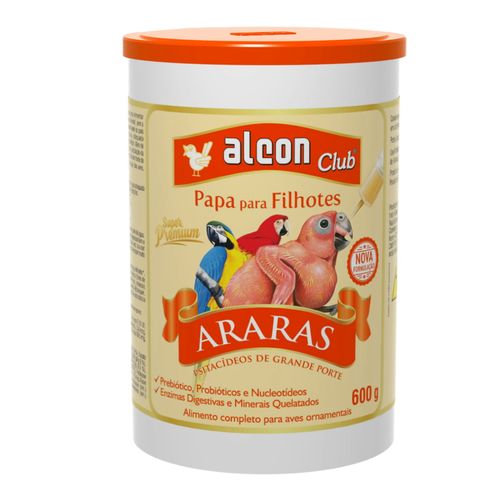 Ração Alcon Club Papa P/ Filhotes de Araras Super Premium 600g Ração Alcon Club Papa P/ Filhotes de Araras Super Premium 600g