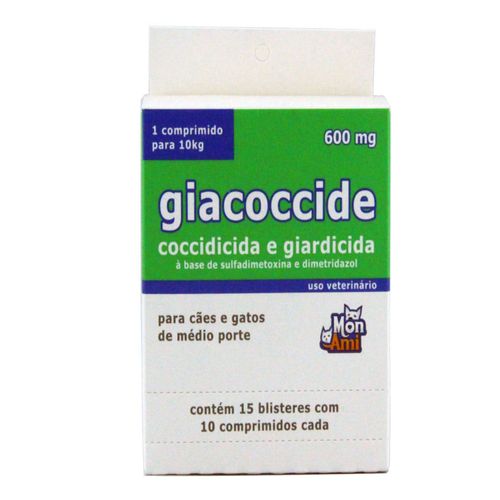 Giacoccide Mon Ami 600mg 150 comprimidos Giacoccide Mon Ami 600mg 150 comprimidos