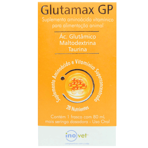 Glutamax GP Suplemento P/ Animais 80ml- Inovet Glutamax GP Suplemento P/ Animais 80ml- Inovet