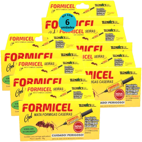 Kit Bisnaga Formicel Tecnocell 10g C/ 6 unidades Kit Bisnaga Formicel Tecnocell 10g C/ 6 unidades