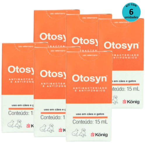 Kit Otosyn 15ml König C 6 unidades Kit Otosyn 15ml König C 6 unidades