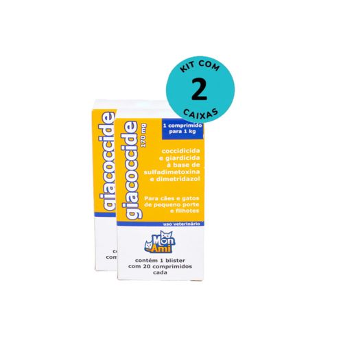 Kit Giacoccide Mon Ami 170mg c/ 20 Comprimidos C/ 2 unidades Kit Giacoccide Mon Ami 170mg c/ 20 Comprimidos C/ 2 unidades