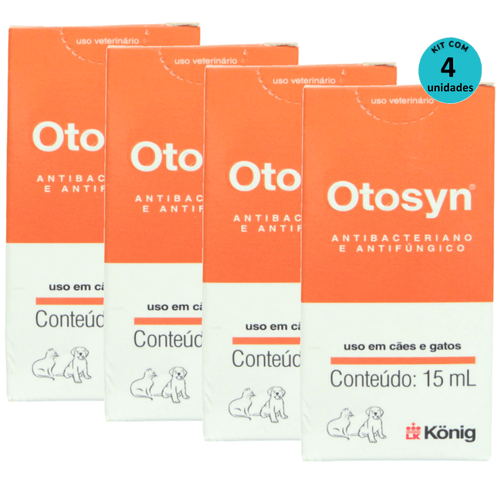 Kit Otosyn 15ml König C 4 unidades