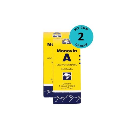 Kit Monovin A Bravet 20ml C/ 2 unidades Kit Monovin A Bravet 20ml C/ 2 unidades