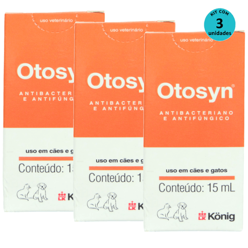Kit Otosyn 15ml König C 3 unidades Kit Otosyn 15ml König C 3 unidades