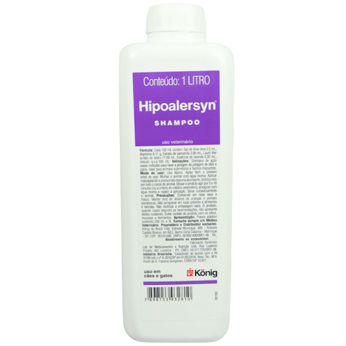 Shampoo Hipoalersyn König 1 Litro