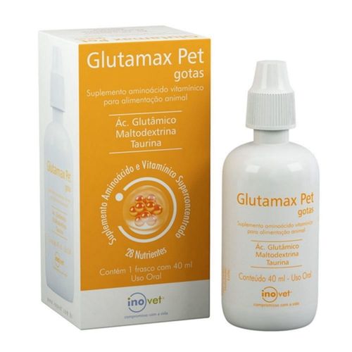 Glutamax GP Suplemento em gotas P/ Animais 40ml- Inovet Glutamax GP Suplemento em gotas P/ Animais 40ml- Inovet