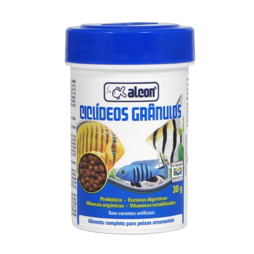 Ração Alcon Ciclídeos Grânulos 30g Ração Alcon Ciclídeos Grânulos 30g