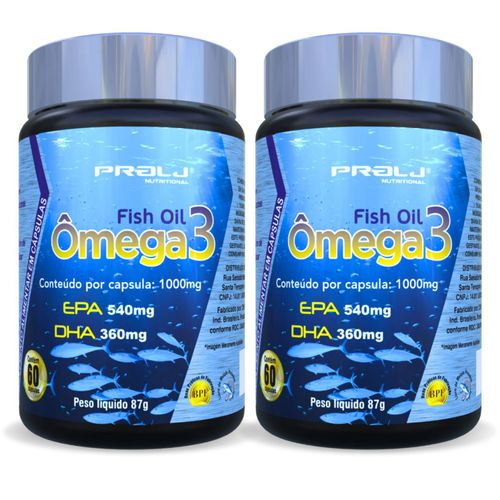 ÔMEGA 3 1000MG 60 CÁPS KIT 2 ÔMEGA 3 1000MG 60 CÁPS KIT 2