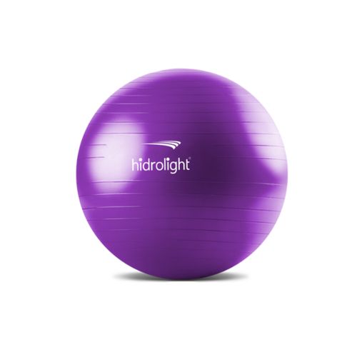 Bola de exercícios Pilates, Fisioterapia e Ginástica 65cm roxa - Hidrolight