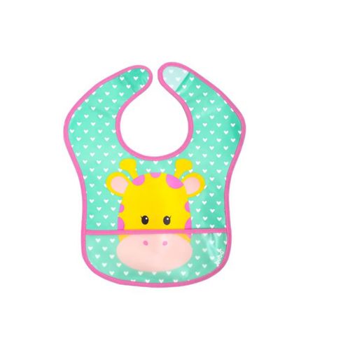 Babador Impermeável com Bolso Animal Fun Girafa - Buba