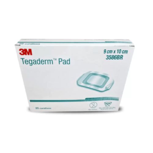 Curativo Transparente Tegaderm PAD 3586BR 9cmX10cm (caixa com 25 unidades) - 3M Curativo Transparente Tegaderm PAD 3586BR 9cmX10cm (caixa com 25 unidades) - 3M