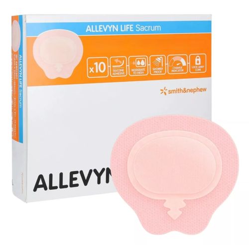 Curativo Allevyn Life Sacrum com Espuma 17,2cm X 17,5cm - Smith&Nephew Curativo Allevyn Life Sacrum com Espuma 17,2cm X 17,5cm - Smith&Nephew