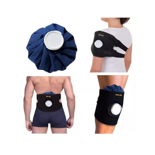 Cinta Para Bolsa De Gelo Universal em Neoprene Preto - Artipé