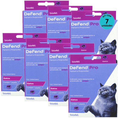 Defend Pro Gatos - Biovet Kit Com 7 Defend Pro Gatos - Biovet Kit Com 7