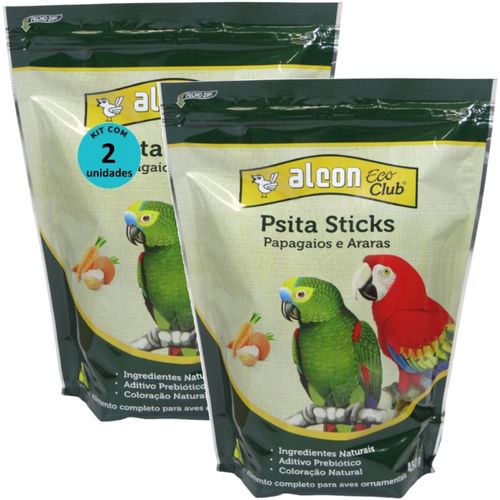 ALCON ECO CLUB PSITA STICKS 450G KIT COM 2 PARA PAPAGAIOS E ARARAS ALCON ECO CLUB PSITA STICKS 450G KIT COM 2 PARA PAPAGAIOS E ARARAS
