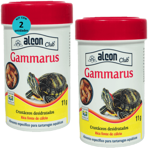 Ração Alcon Club Gammarus 11g Para Tartarugas Aquáticas Kit Com 2 Ração Alcon Club Gammarus 11g Para Tartarugas Aquáticas Kit Com 2