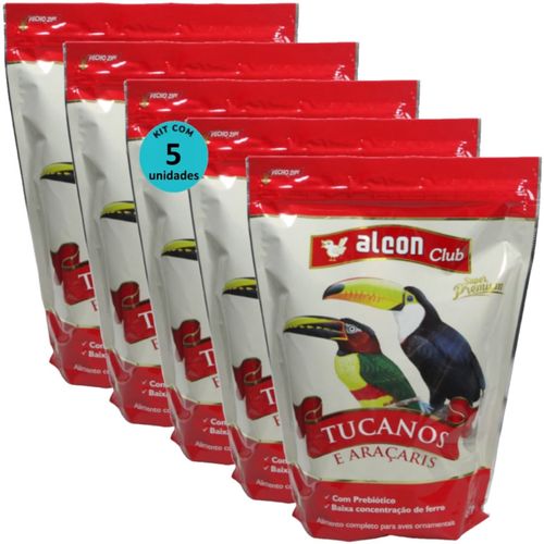 ALCON CLUB TUCANOS E ARAÇARIS 450G SUPER PREMIUM KIT COM 5 ALCON CLUB TUCANOS E ARAÇARIS 450G SUPER PREMIUM KIT COM 5