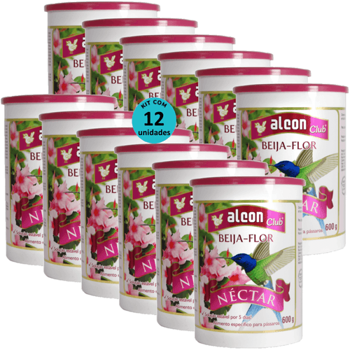 Kit Ração Alcon Club Beija Flor Néctar 600g C/ 12 Unidades Kit Ração Alcon Club Beija Flor Néctar 600g C/ 12 Unidades