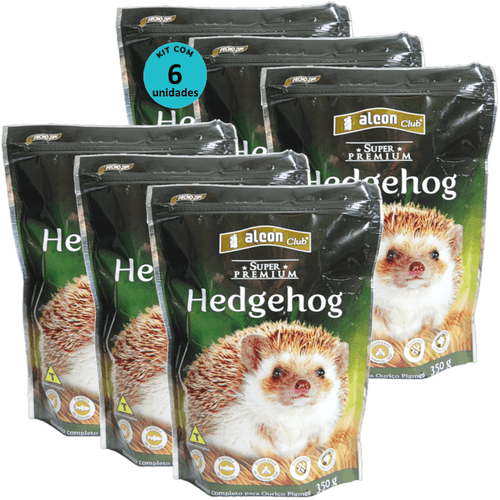 Alcon Club Hedgehog 350g Super Premium Para Ouriço Pigmeu Kit Com 6 unidades Alcon Club Hedgehog 350g Super Premium Para Ouriço Pigmeu Kit Com 6 unidades