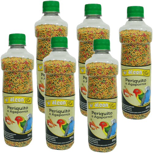 Ração Alcon Eco Club Periquito 310g Kit com 6 Ração Alcon Eco Club Periquito 310g Kit com 6