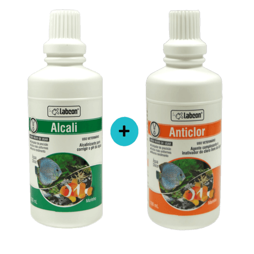 Kit 1 Alcon Labcon Alcalizante Alcali 100ml+ 1 Neutralizador Anticlor Alcon Labcon 100ml Kit 1 Alcon Labcon Alcalizante Alcali 100ml+ 1 Neutralizador Anticlor Alcon Labcon 100ml