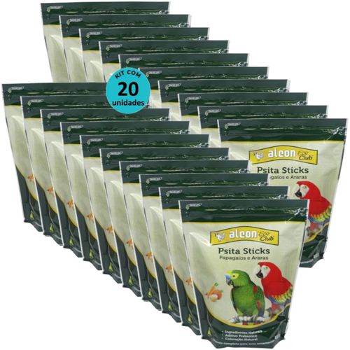ALCON ECO CLUB PSITA STICKS 450G KIT COM 20 PARA PAPAGAIOS E ARARAS ALCON ECO CLUB PSITA STICKS 450G KIT COM 20 PARA PAPAGAIOS E ARARAS