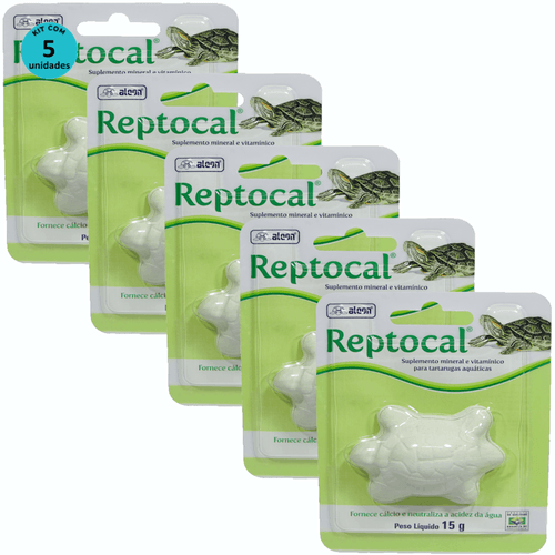 Kit 5 Suplemento Alcon Reptocal 15g Kit 5 Suplemento Alcon Reptocal 15g