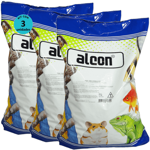 Alcon Psita Sticks Criador 4kg Para Aves Ornamentais Kit Com 3