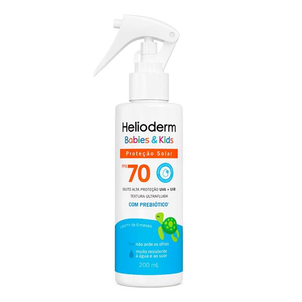 Protetor Solar Helioderm FPS 70 Babies & Kids 200ml Spray