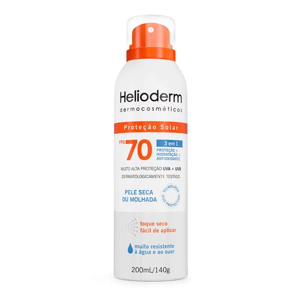 Protetor Solar Corporal Helioderm FPS 70 3 em 1 200ml Aerossol