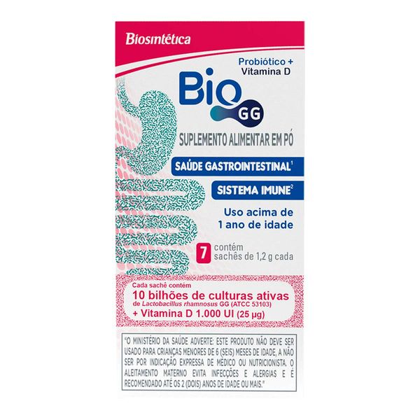 Suplemento Alimentar Bio GG 7 Sachês de 1,2g Cada