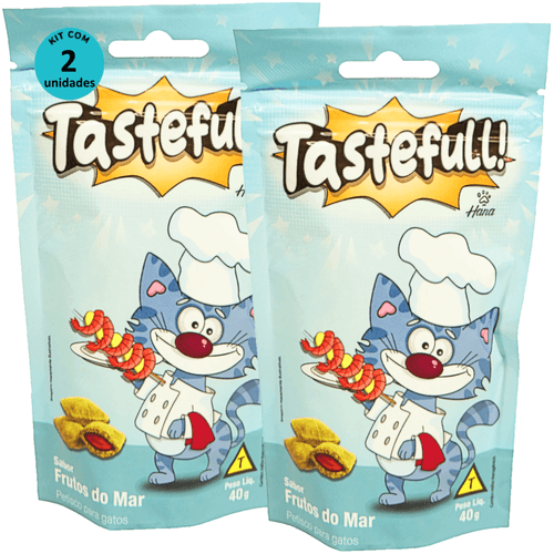 Hana Tastefull Nuggets Para Gatos Frutos do Mar 40g Kit 2 un Hana Tastefull Nuggets Para Gatos Frutos do Mar 40g Kit 2 un